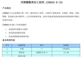 丙烯酸酯類(lèi)加工助劑 JINHASS K-125